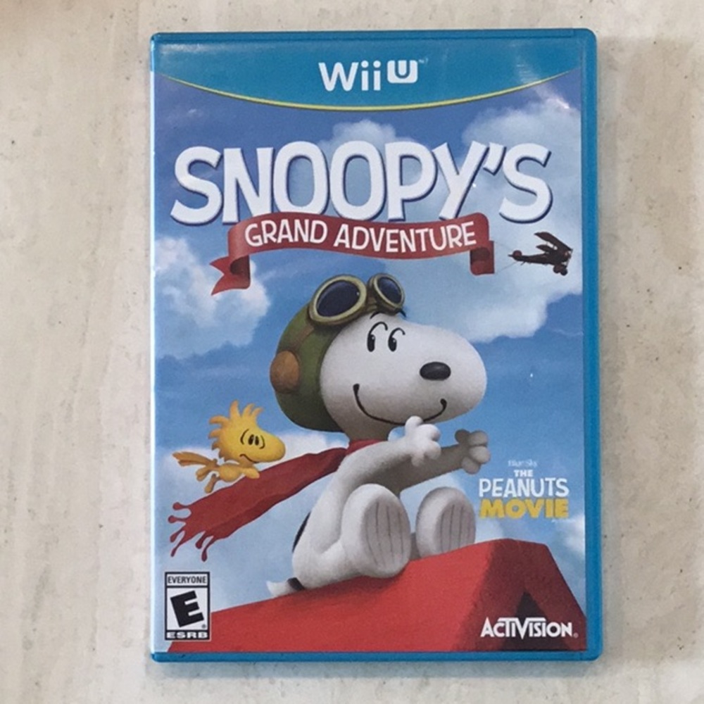 Snoopy’s Grand Adventure Nintendo Wii U Game CIB Tested Working Charle Brown